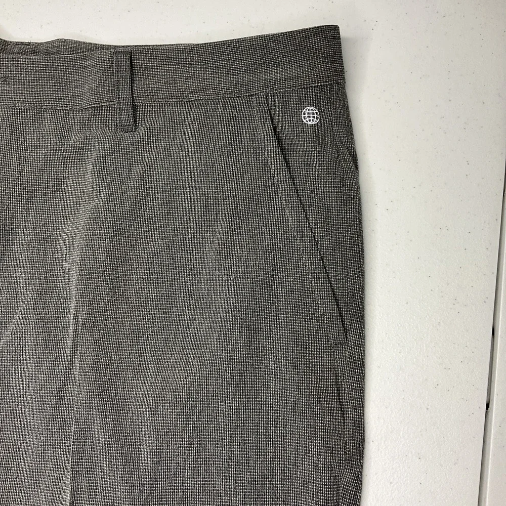 Adidas Golf Shorts Men 38 Crosshatch Flat Front 9'' Pockets Athletic HA1462 NWT